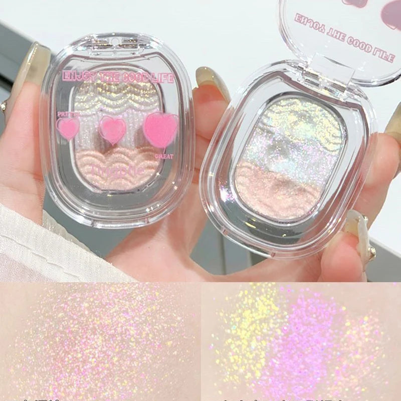 Chameleon Glow: Glitter Eyeshadow & Highlighter