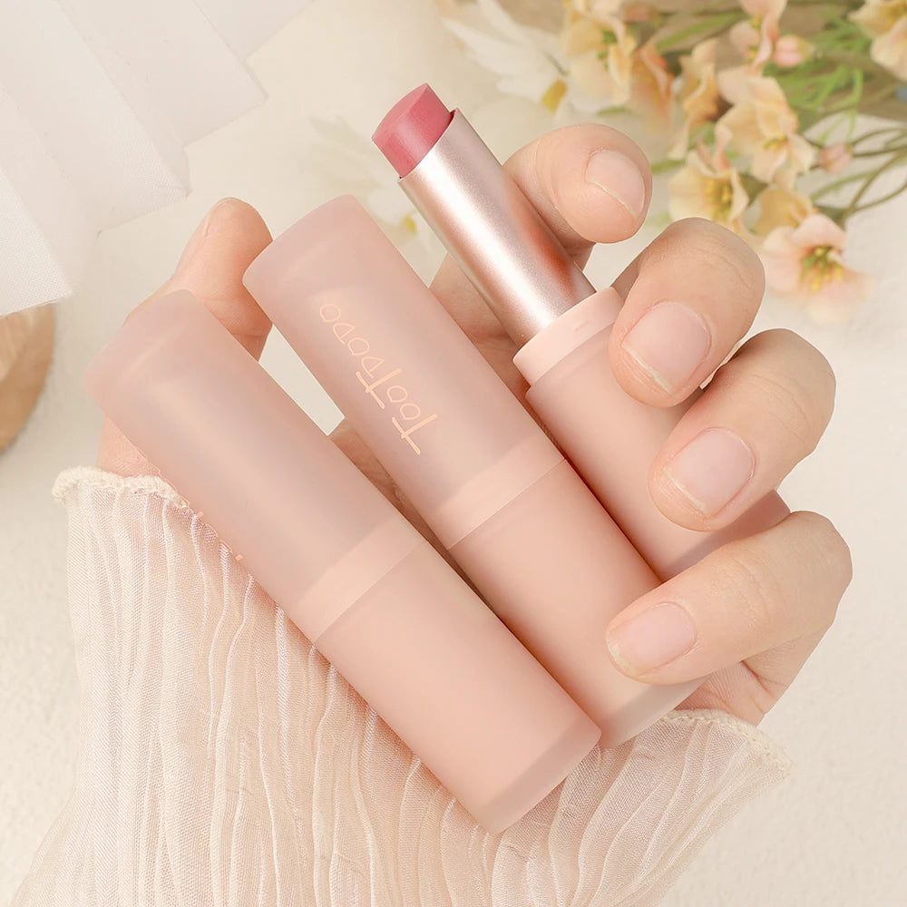 Matte Misty Lipstick – 6 Shades, Waterproof, Non-Sticky, Long-Lasting Velvet Nude Lip Tint