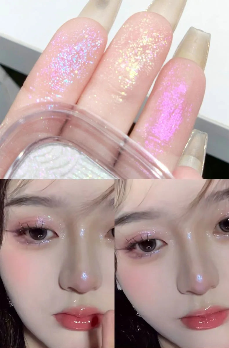 Chameleon Glow: Glitter Eyeshadow & Highlighter