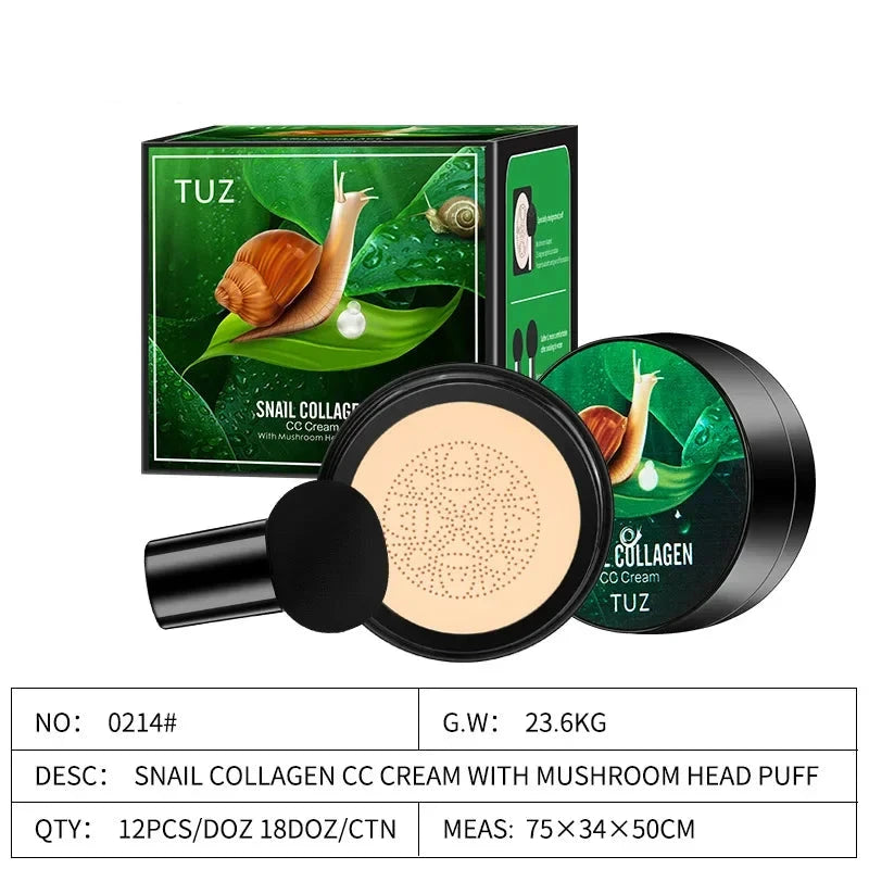 Snail Collagen BB Cream & Mushroom Head Air Cushion Foundation